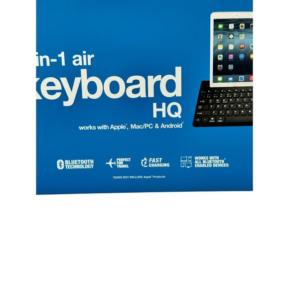 Keyboard HQ 2 -in-1 air ,works with Apple, Mac PC & Android - Picture 4 of 4